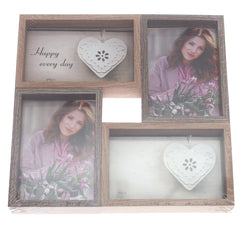 Photo Frame.Wood.White..