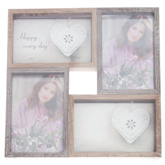 Photo Frame.Wood.White..