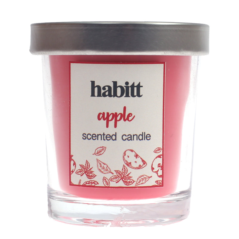 Mini Glass Jar Candle Apple - Habitt
