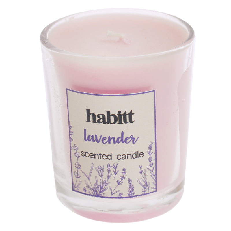 Mini Glass Jar Candle Lavender - Habitt
