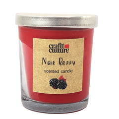 Glass Jar Candle Round Noirberry