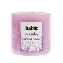 Lavender Pillar Candle 2x2" - Habitt