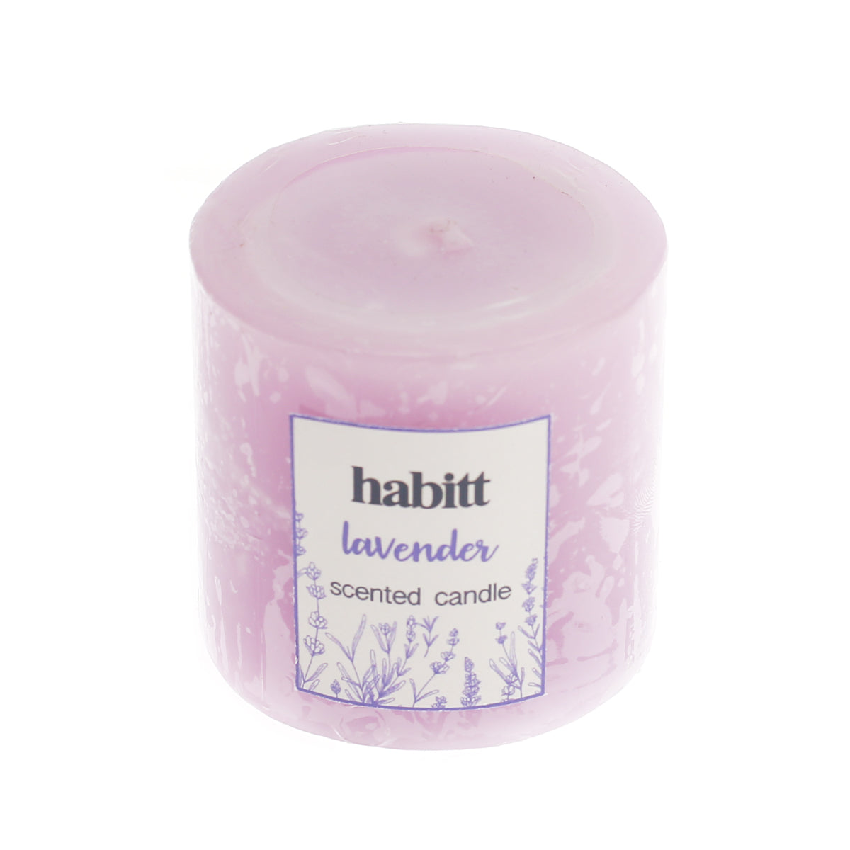 Lavender Pillar Candle 2x2" - Habitt
