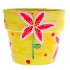 Pot with Plant and Grow Kit Lily Yellow