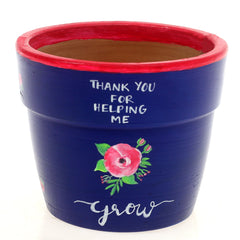 Pot with Plant and Grow Kit Rose Blue