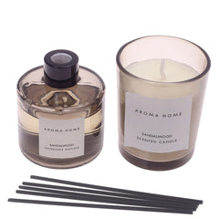 REEDS & FRESHER CANDLE SET Gray...32015