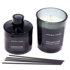 REEDS & FRESHER CANDLE SET Black...32015