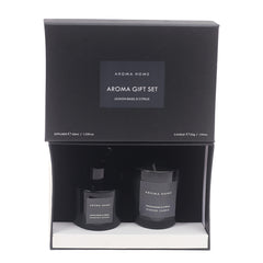 REEDS & FRESHER CANDLE SET Black...32015