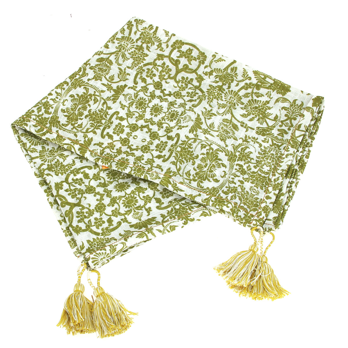 KASHMIRI APPLE GREEN THROW(36x72)