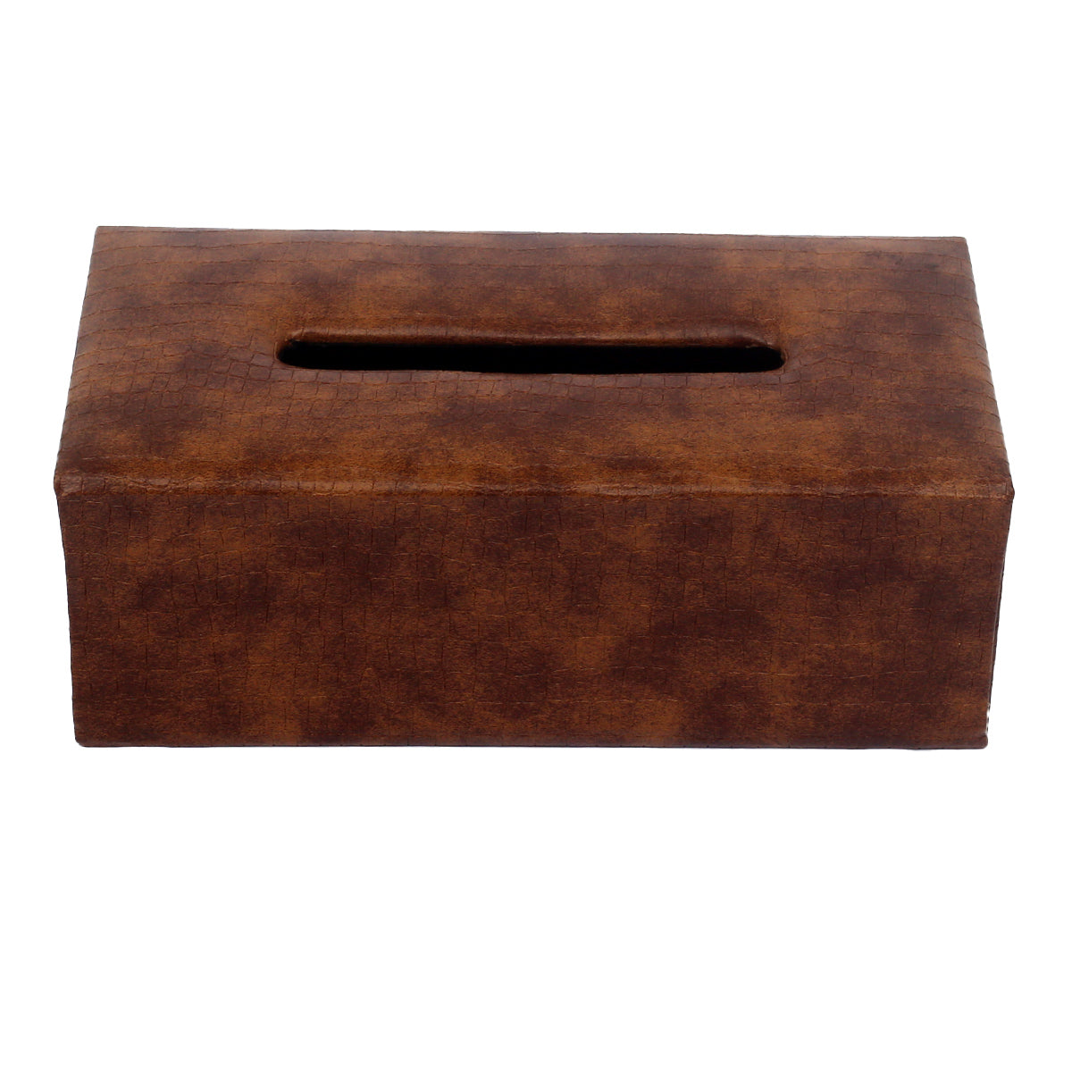 LC TISSUE BOX WOOD + LEATHER LARGE ASN4