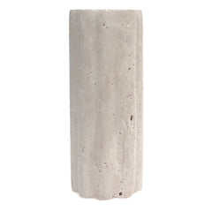 Line Texture Vase TraverTine