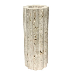 Line Texture Vase TraverTine