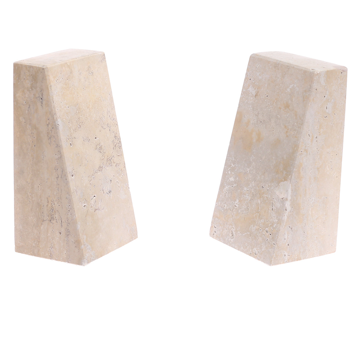 BOOKEND CLASSIC 7X4X3.STONE.OFF WHITE