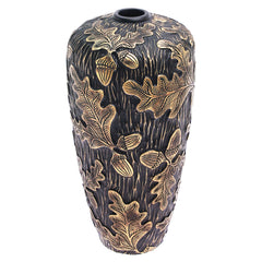 Vase Black Golden Str.2014-24