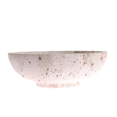 BOWL 9X9X3.STONE.OFF WHITE