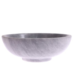 BOWL 9X9X3.MARBLE.BLACK GREY