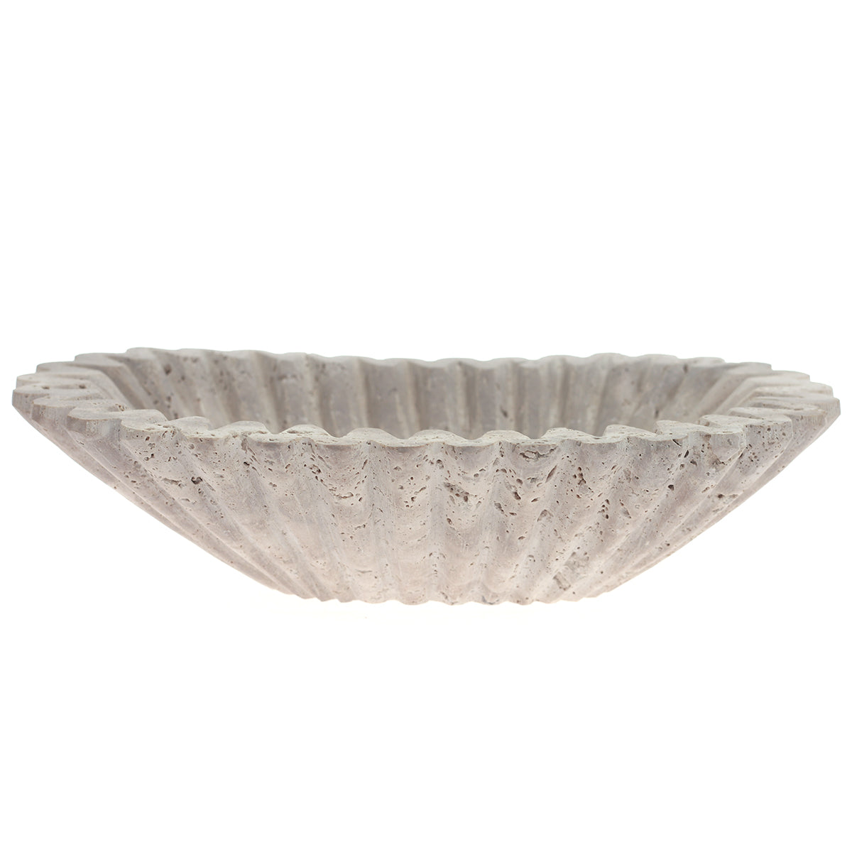 FLUTED BOWL 12X12X5(No Polish)