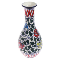 Vase Surahi No-2 Ceramic Multi Blue Pott