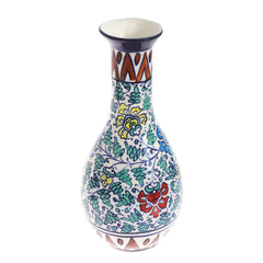 Vase Surahi No-2 Ceramic Multi Blue Pott