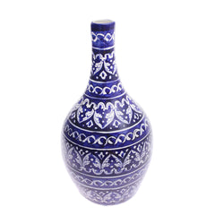 Geometric Silm Blue Vase