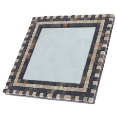 Square MirrorIn Mosaic.Black White.16x16