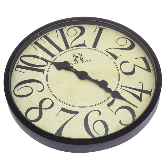 CLK-022B/WALL CLOCK.WOODEN.BROWN.. - Habitt