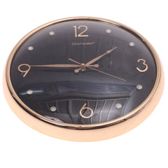 WALL CLOCK.Metal.Ross GOLDEN..7777