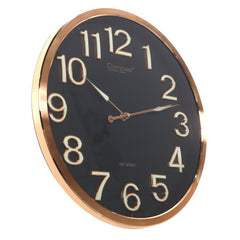 WALL CLOCK.Metal.Ross GOLDEN..7777