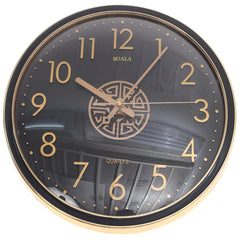 WALL CLOCK.Metal.Black GOLDEN..7777