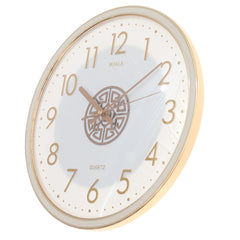 WALL CLOCK.Metal.GOLDEN..7777