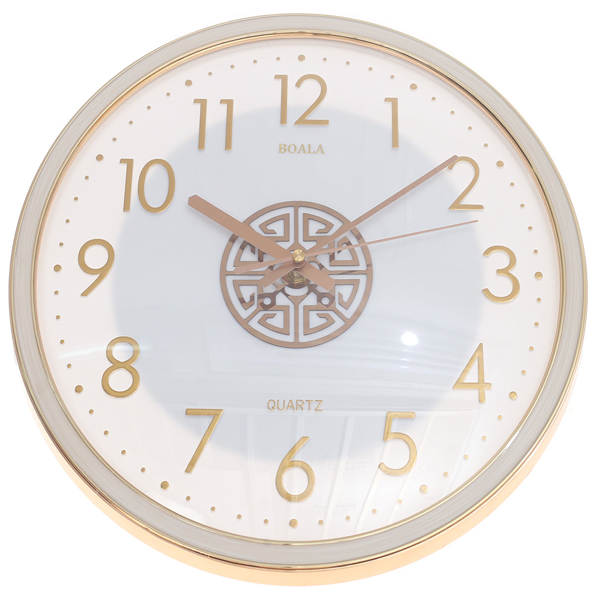 WALL CLOCK.Metal.GOLDEN..7777