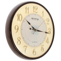 WALL CLOCK Gold.PLASTIC..AMB-624