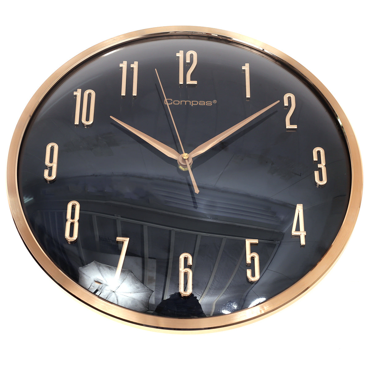 WALL CLOCK.METAL.12X12 INC.ART-3260