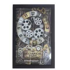 WALL CLOCK.METAL.10X18 INC.ART-2073