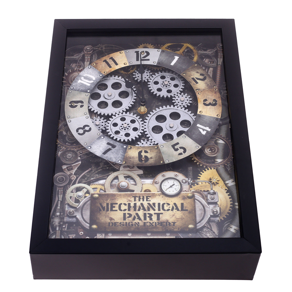 WALL CLOCK.METAL.10X18 INC.ART-2073