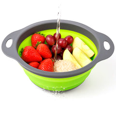 Collapsible Drain Basket – Multipurpose Folding Colander (2 Sizes)