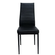 Buy 1 Get 1 Offer Ease Stripe Dining Chair (Black) - Habitt