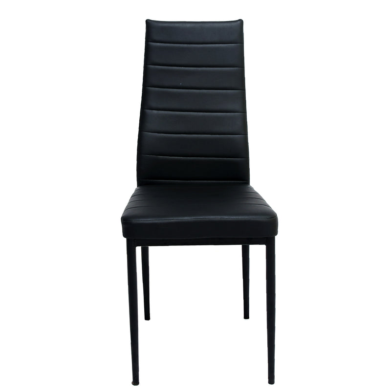 Buy 1 Get 1 Offer Ease Stripe Dining Chair (Black) - Habitt