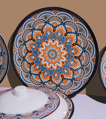 Nightfall Blossom Dinner Set – Artistic Mandala Elegance for Refined Dining (22 / 30 / 43 PCS)