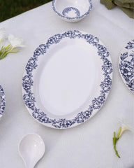 Azure Blossom Dinner Set – Timeless Floral Elegance for Refined Dining (22 / 30 / 43 PCS)