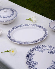 Azure Blossom Dinner Set – Timeless Floral Elegance for Refined Dining (22 / 30 / 43 PCS)