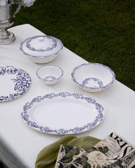 Azure Blossom Dinner Set – Timeless Floral Elegance for Refined Dining (22 / 30 / 43 PCS)