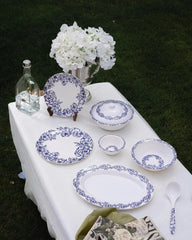 Azure Blossom Dinner Set – Timeless Floral Elegance for Refined Dining (22 / 30 / 43 PCS)