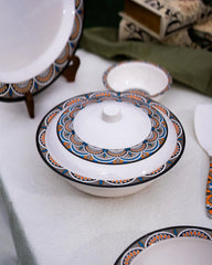 Nightfall Blossom Dinner Set – Artistic Mandala Elegance for Refined Dining (22 / 30 / 43 PCS)