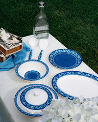 Azure Bliss Dinner Set – Serene Blue Elegance for Refined Dining (22 / 30 / 43 PCS)