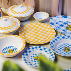 Lemon Squares Dinner Set – Sunlit Charm for Joyful Dining (22 / 30 / 43 PCS)