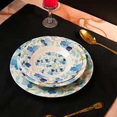 Sea of Blue Dinner Set – Coastal Florals with Fresh, Timeless Elegance (22 / 30 / 43 PCS)