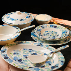 Sea of Blue Dinner Set – Coastal Florals with Fresh, Timeless Elegance (22 / 30 / 43 PCS)