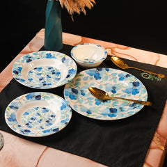 Sea of Blue Dinner Set – Coastal Florals with Fresh, Timeless Elegance (22 / 30 / 43 PCS)