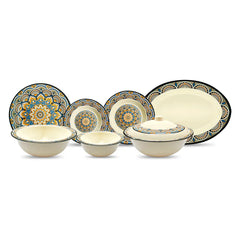Nightfall Blossom Dinner Set – Artistic Mandala Elegance for Refined Dining (22 / 30 / 43 PCS)